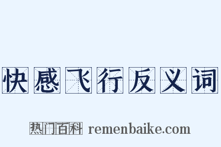 快感飞行反义词是什么意思的图片